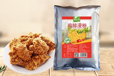 鸡排浸粉